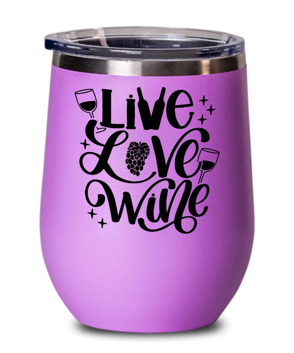 Wine Gifts Live Love Wine Birthday Christmas Gift Idea For Men Women Wine Glass