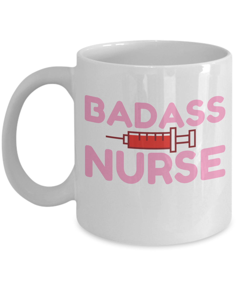 11 oz or 15 oz Coffee Mug - Nurse Badass