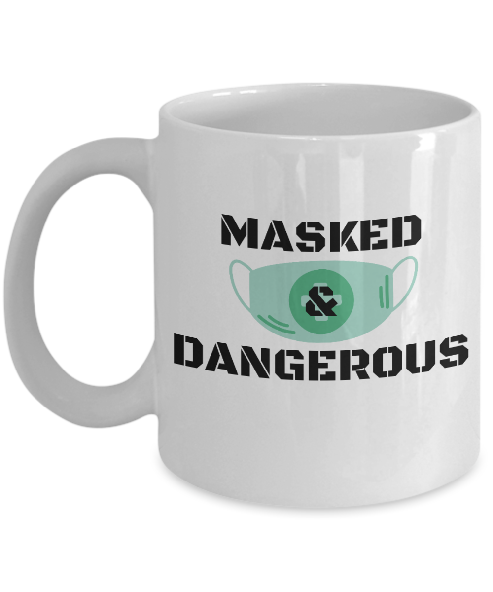 11 oz or 15 oz Coffee Mug - Nurse Masked And Dangerous