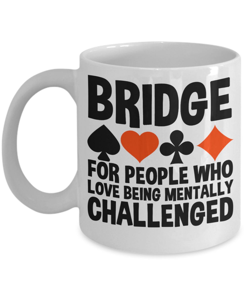 Bridge Game Gifts Coffee Mug Bridge For People Who Love Birthday Christmas Gift Idea For Men Women 11 oz or 15 oz