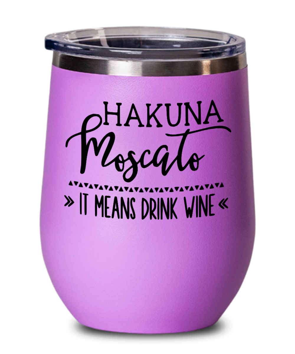 Wine Gifts Hakuna Moscato Birthday Christmas Gift Idea For Men Women Wine Glass