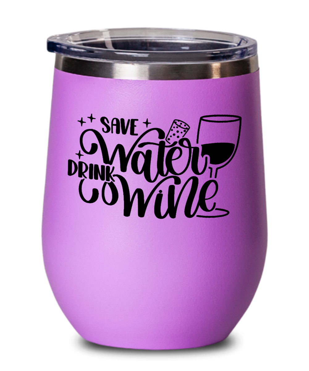 Wine Gifts Save Water Drink Wine Birthday Christmas Gift Idea For Men Women Wine Glass