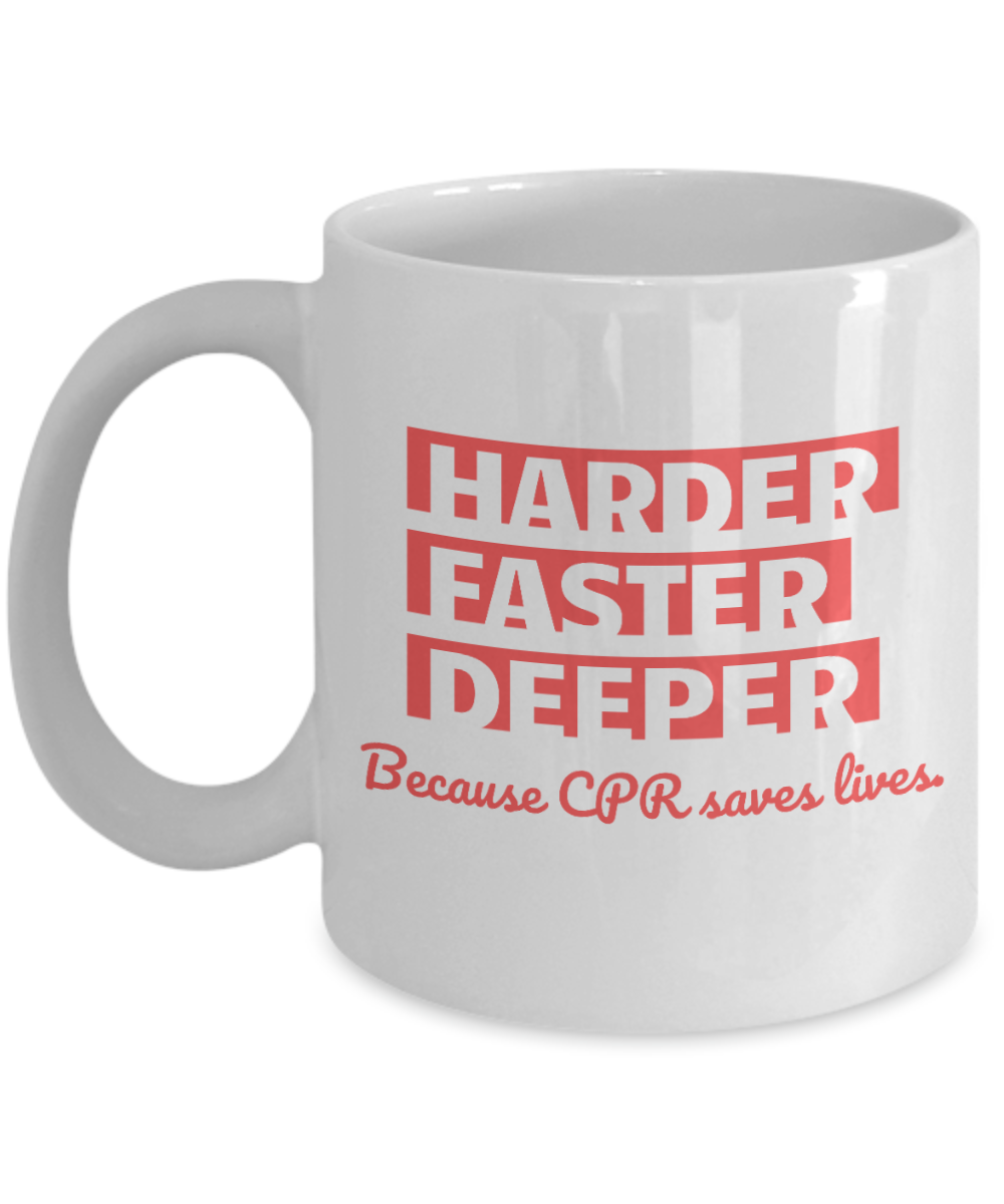 11 oz or 15 oz Coffee Mug - Nurse Harder Faster Deeper