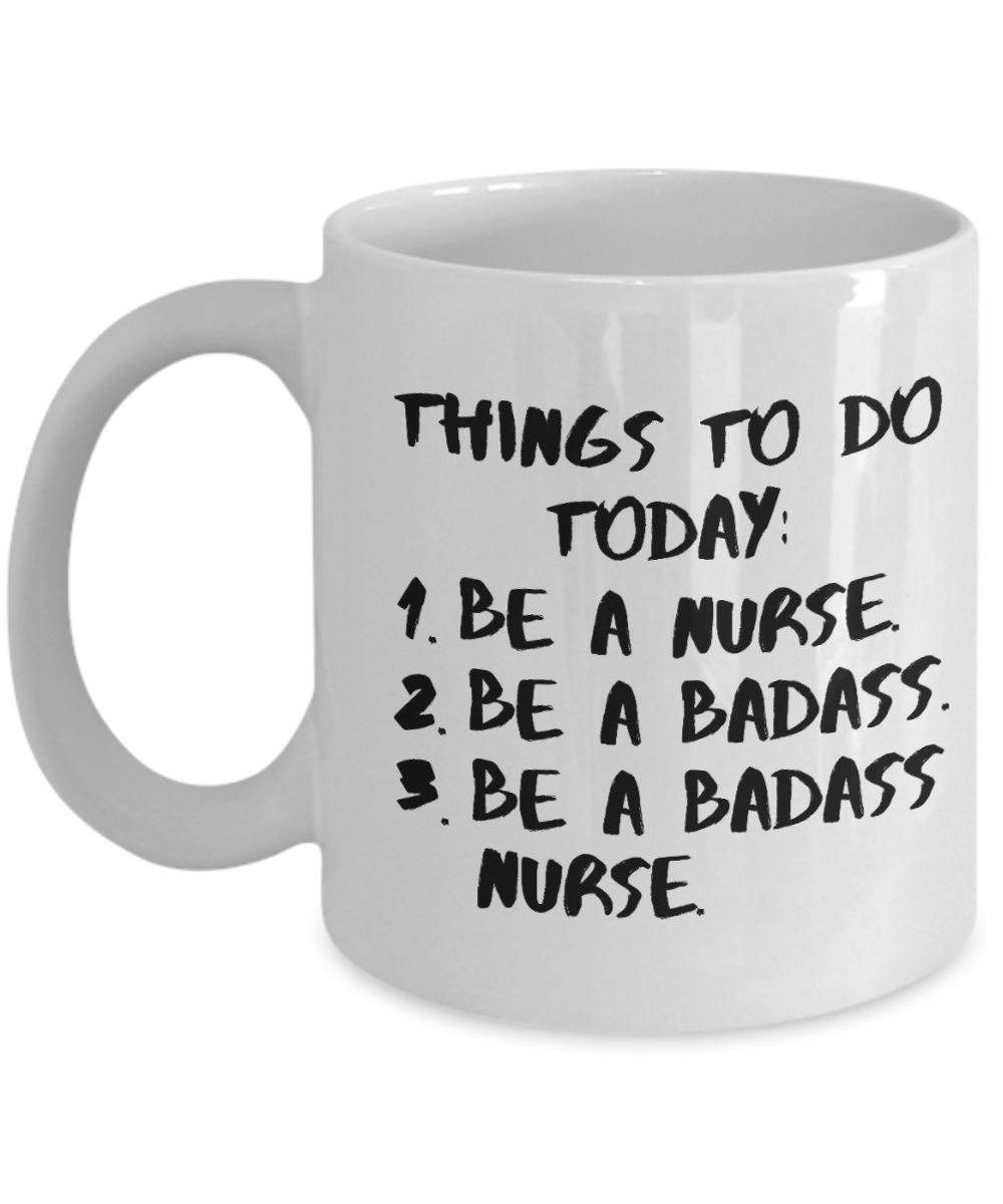 11 oz or 15 oz Coffee Mug - Nurse Badass