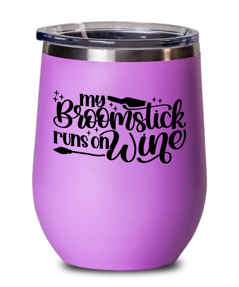 Wine Gifts My Broomstick Runs On Wine Birthday Christmas Gift Idea For Men Women Wine Glass