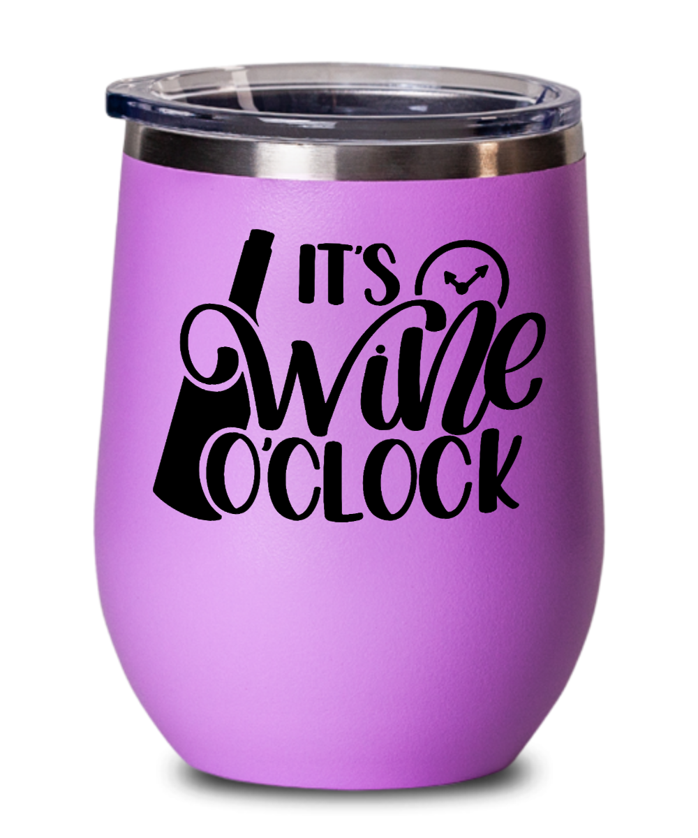 Wine Gifts Its Wine Oclock Birthday Christmas Gift Idea For Men Women Wine Glass