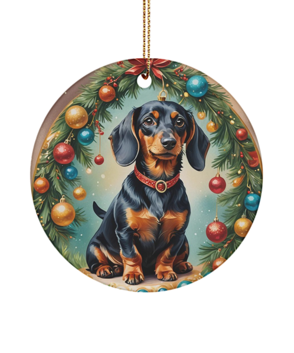 Dachshund Christmas Ornament