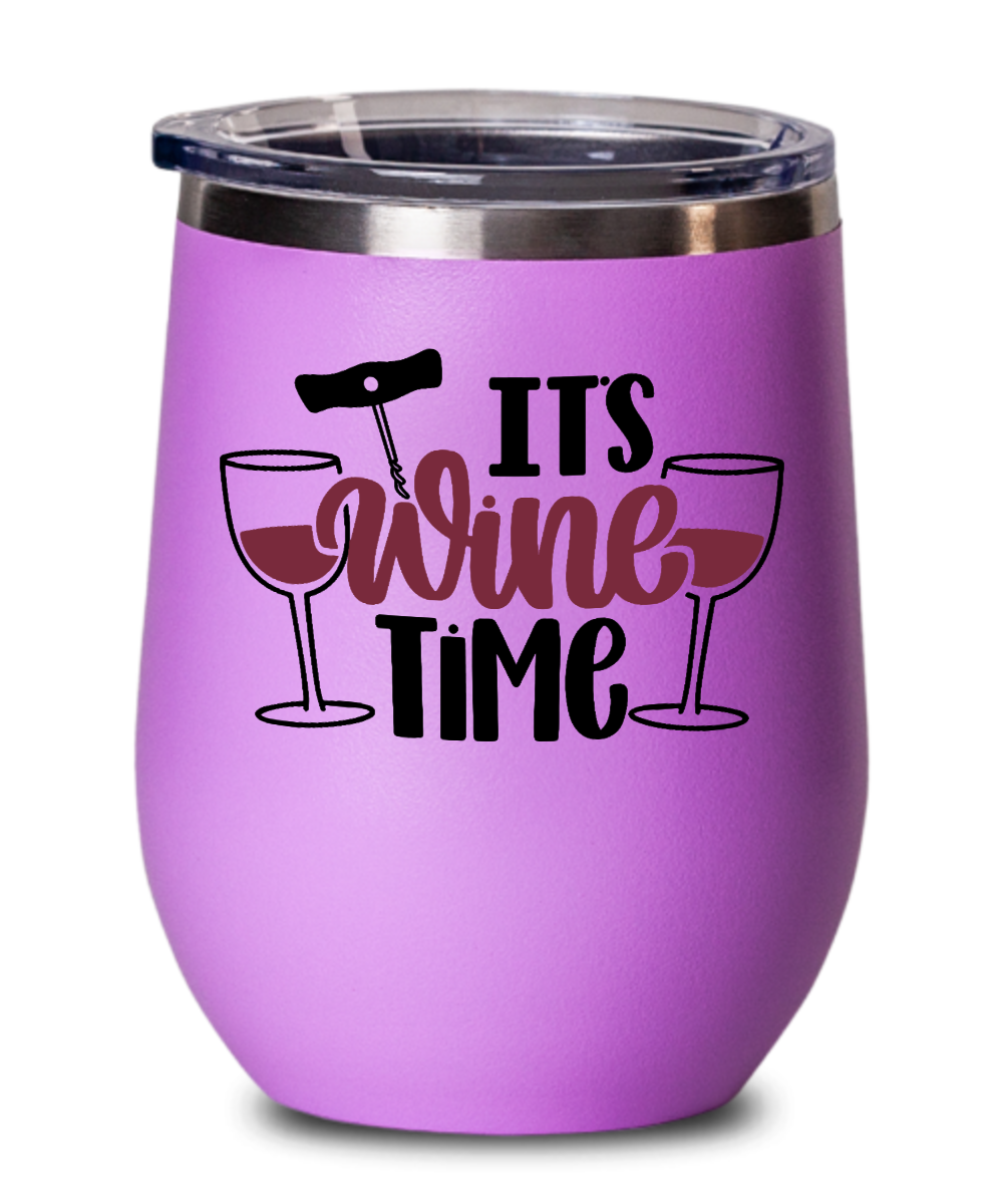 Wine Gifts Its Wine Time Birthday Christmas Gift Idea For Men Women Wine Glass