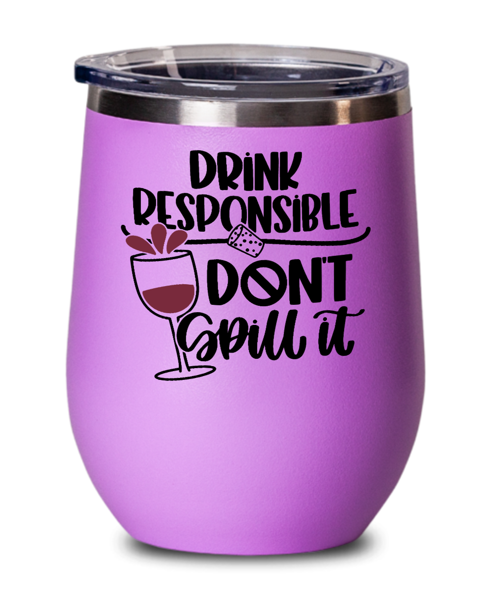 Wine Gifts Drink Responsible Birthday Christmas Gift Idea For Men Women Wine Glass