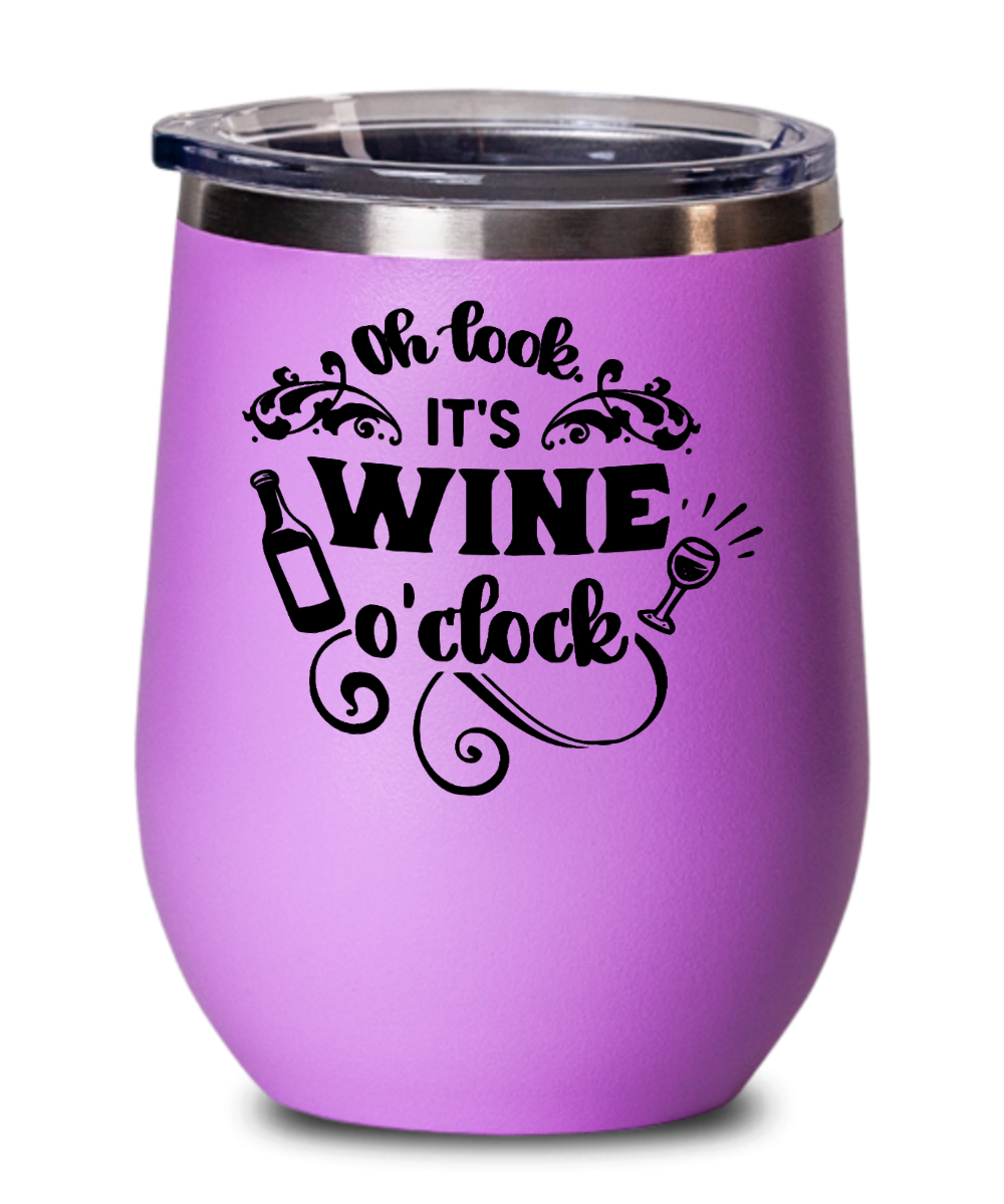 Wine Gifts Its Wine Oclock Birthday Christmas Gift Idea For Men Women Wine Glass