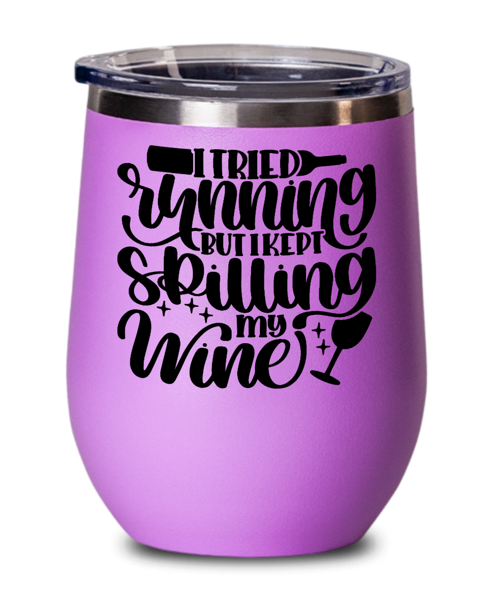 Wine Gifts I Tried Running Birthday Christmas Gift Idea For Men Women Wine Glass