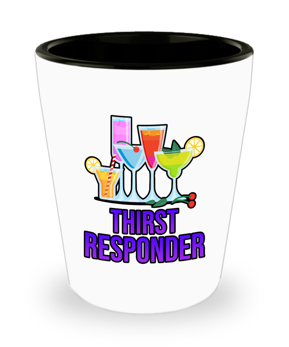 Bartender Gifts Thirst Responder Birthday Christmas Gift Idea For Men Women Shot Glass