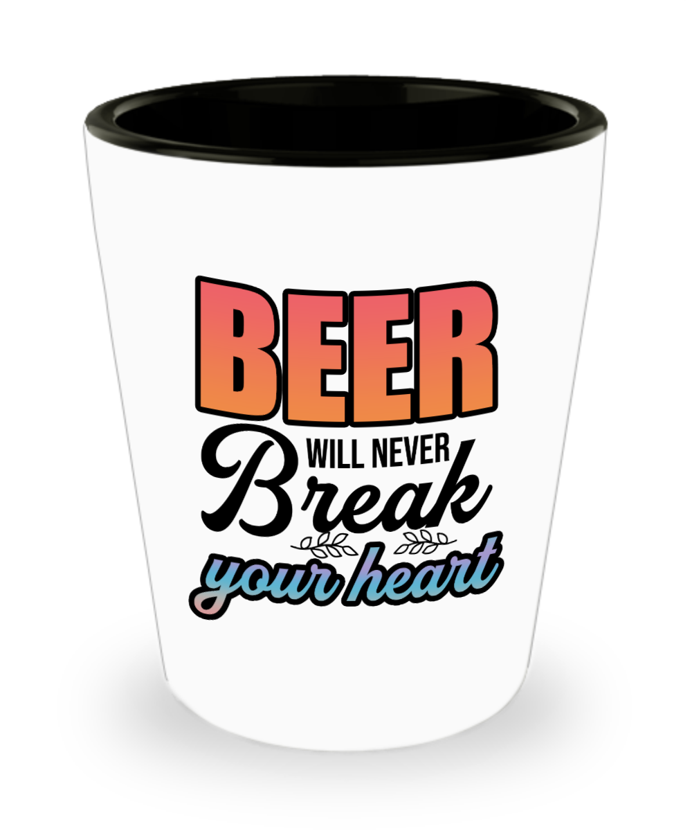 Bartender Gifts Beer Will Never Break Birthday Christmas Gift Idea For Men Women Shot Glass