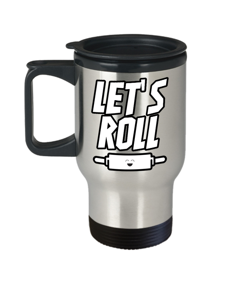 Baking Gifts Lets Roll Birthday Christmas Gift Idea For Men Women Travel Mug