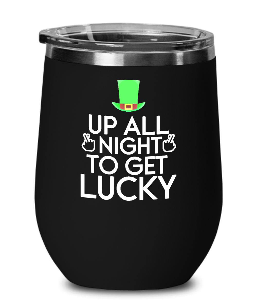 Poker Gifts Up All Night To Get Lucky Birthday Christmas Gift Idea For Men Women Wine Glass