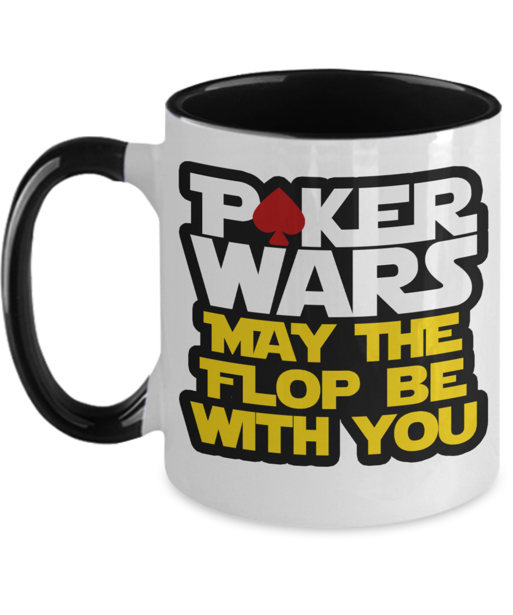 Poker Gifts Poker Wars Birthday Christmas Gift Idea For Men Women Two Tone Coffee Mug 11oz