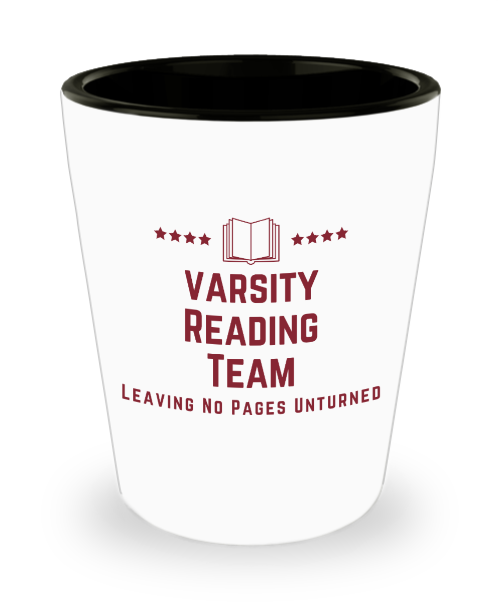 Librarian Gifts Varsity Reading Team Birthday Christmas Gift Idea For Men Women Shot Glass