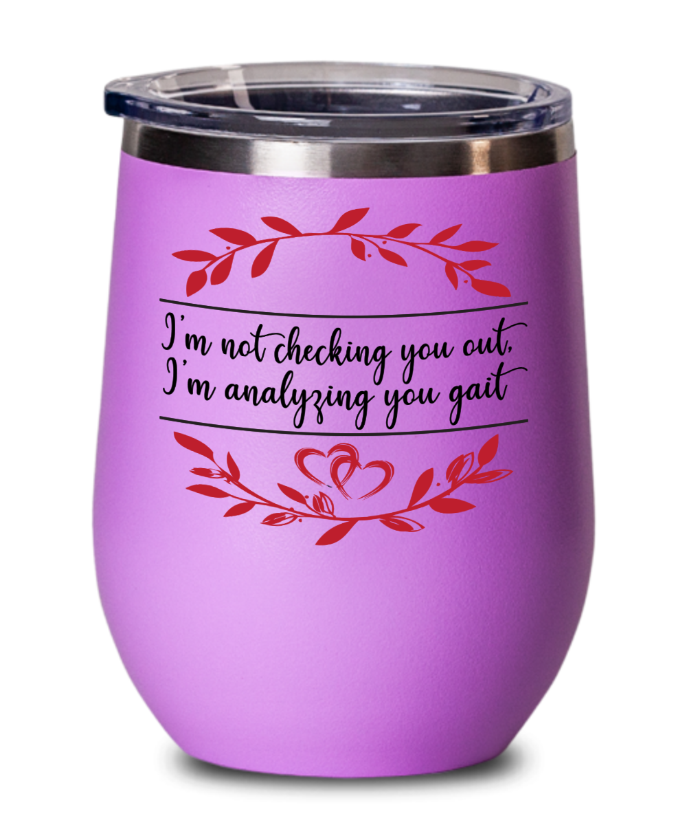 Massage Gifts Im Not Checking You Out Birthday Christmas Gift Idea For Men Women Wine Glass