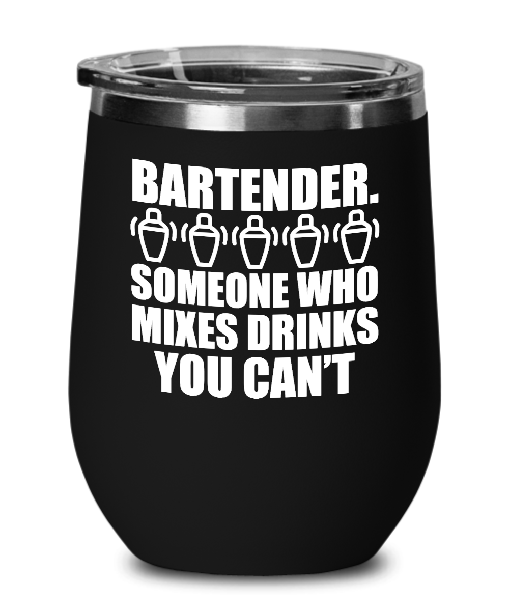 Bartender Gifts Bartenders Someone Who Mixes Birthday Christmas Gift Idea For Men Women Wine Glass