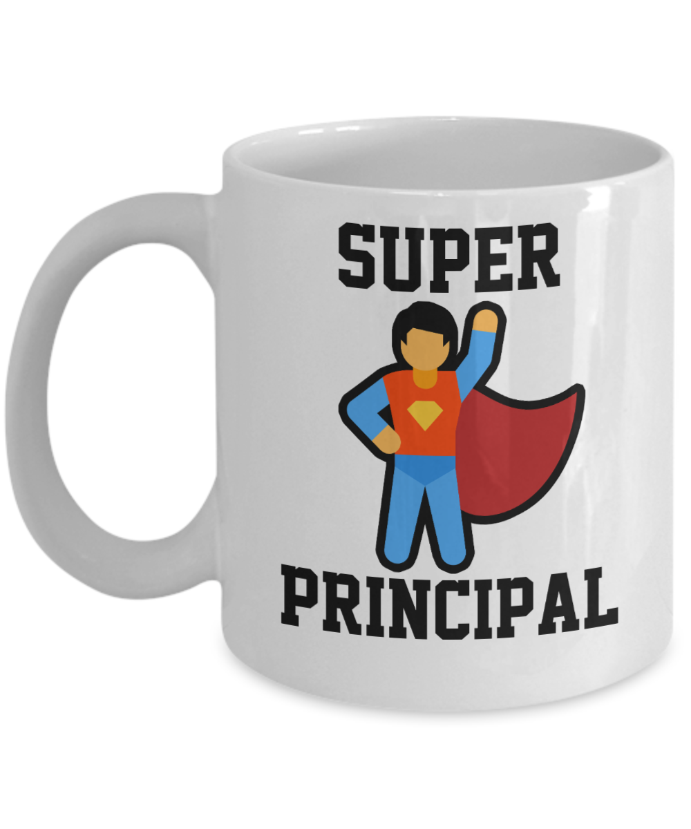 Principal Gifts Coffee Mug Super Principal Birthday Christmas Gift Idea For Men 11 oz or 15 oz