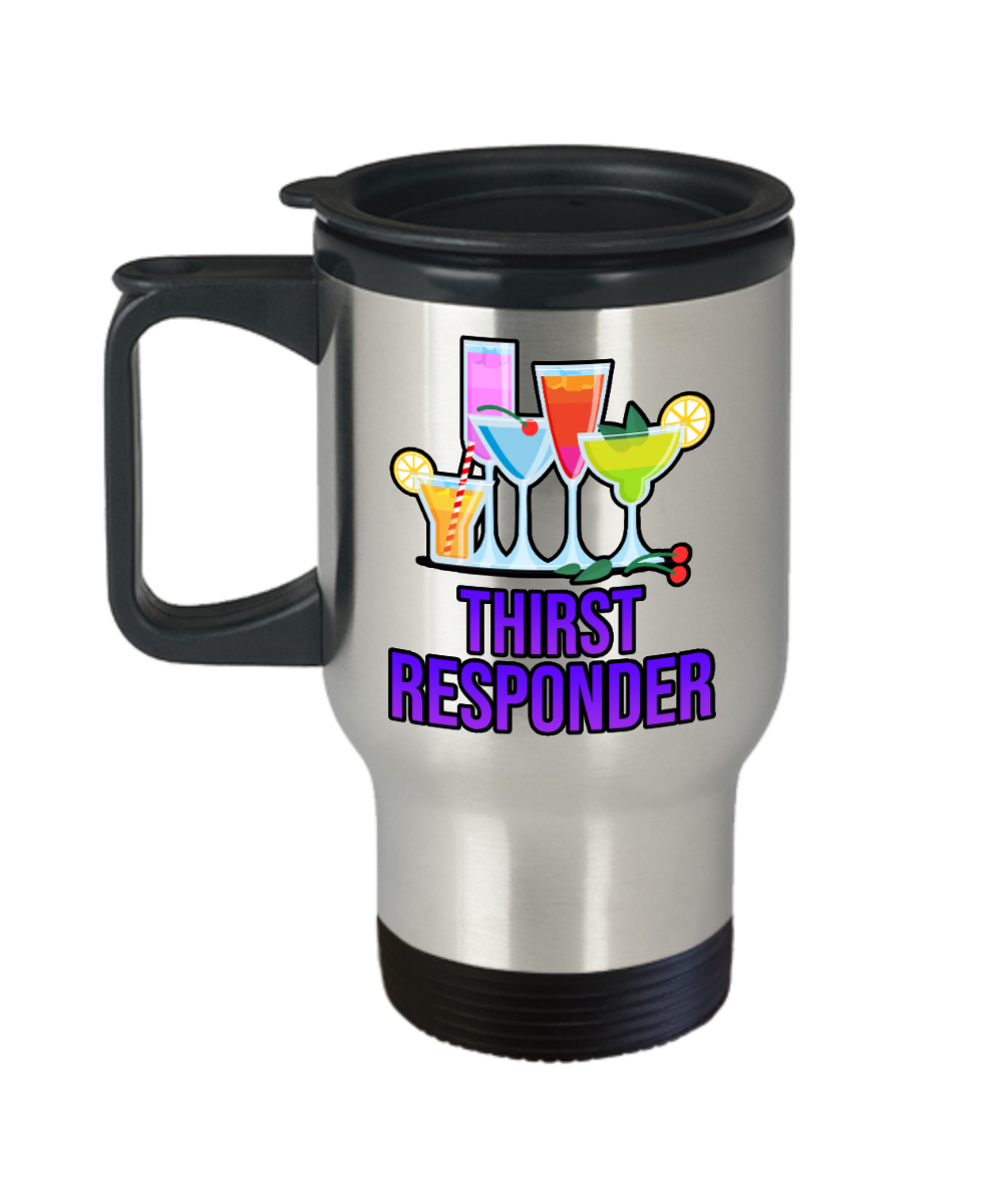 Bartender Gifts Thirst Responder Birthday Christmas Gift Idea For Men Women Travel Mug