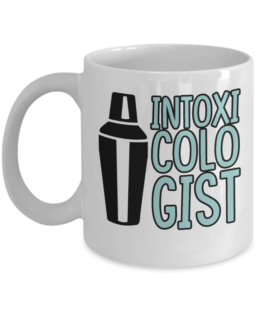 Bartender Gifts Coffee Mug Intoxicologist Birthday Christmas Gift Idea For Men Women 11 oz or 15 oz