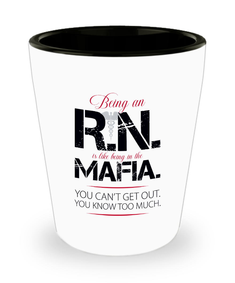 Rn Gifts For Nurses Being An Rn  Birthday Christmas Gift Idea For Men Women Shot Glass