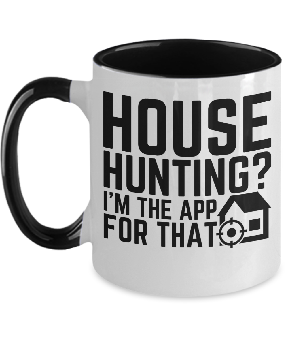 Realtor Gifts House Hunting Birthday Christmas Gift Idea Two Tone Coffee Mug 11oz