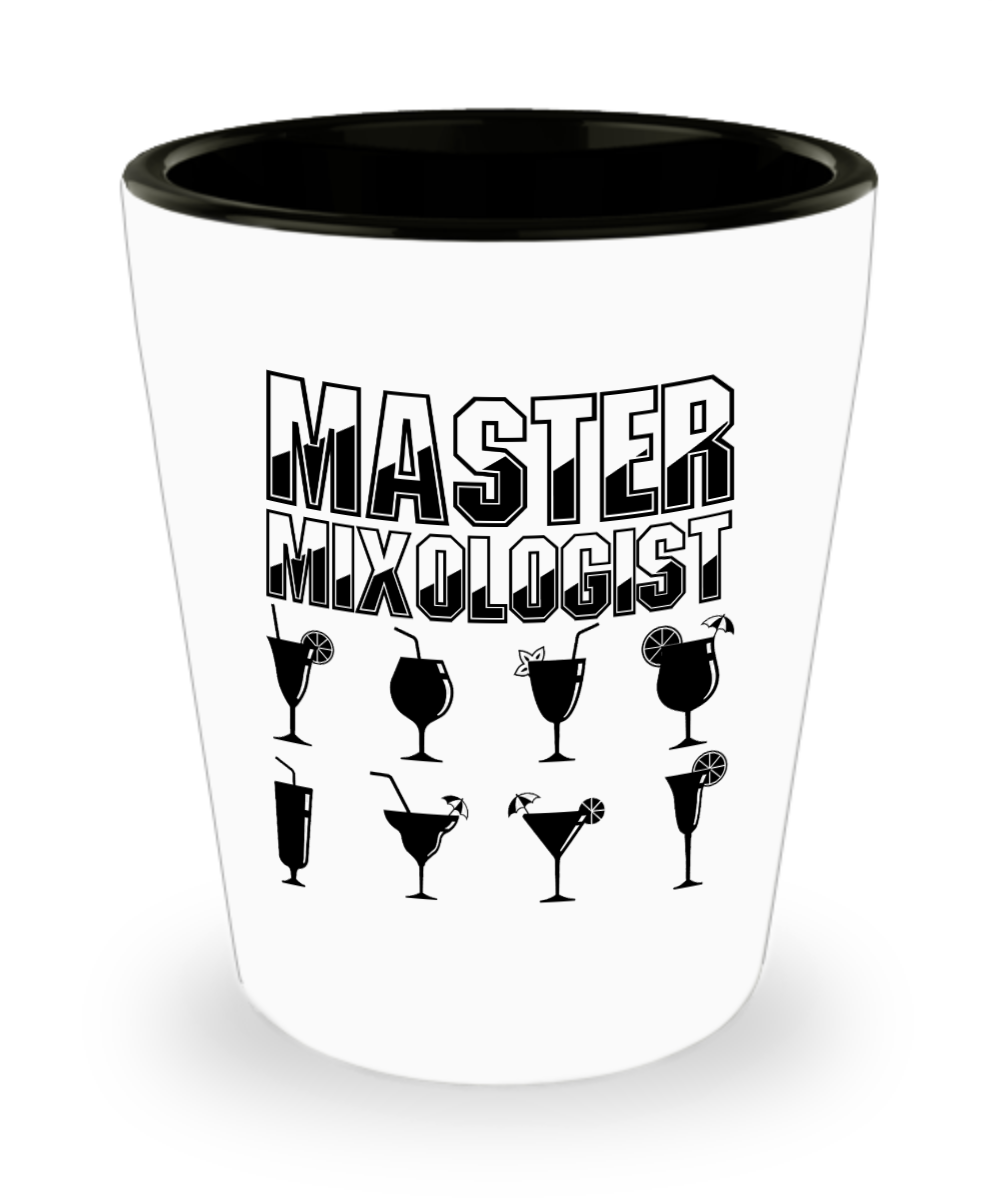 Bartender Gifts Master Mixologist Birthday Christmas Gift Idea For Men Women Shot Glass