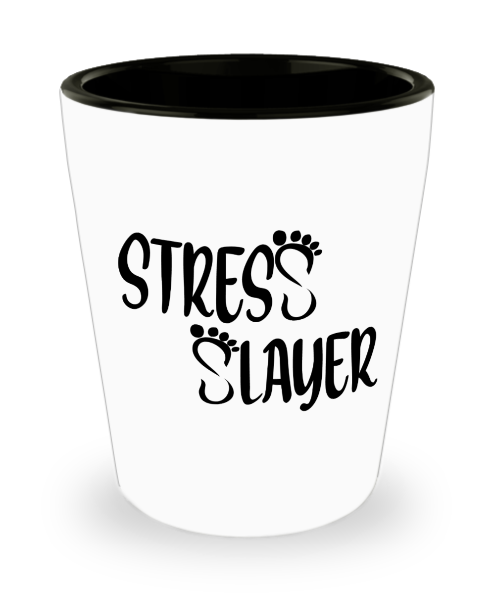 Massage Gifts Stress Slayer Birthday Christmas Gift Idea For Men Women Shot Glass