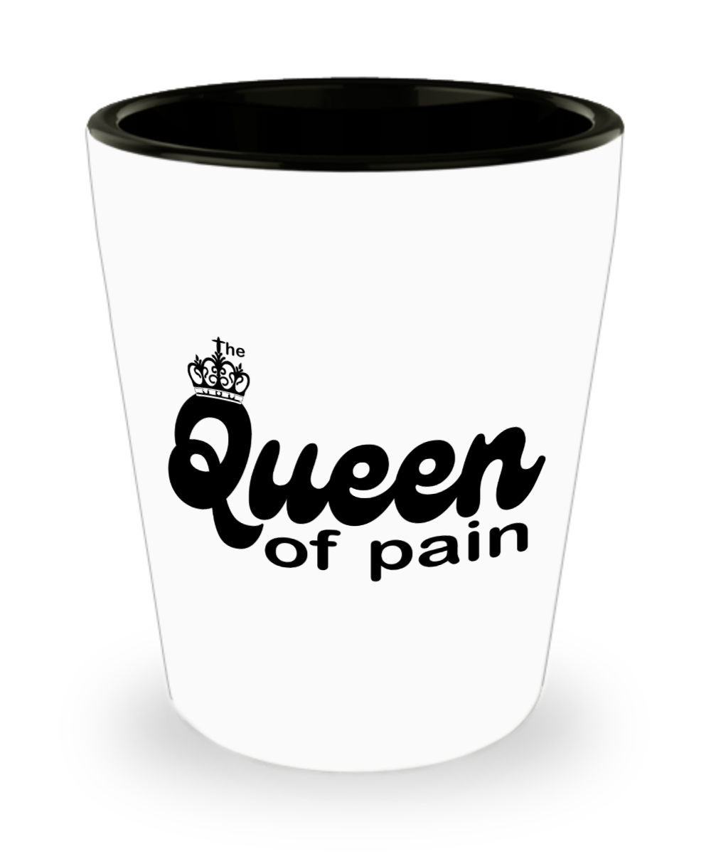 Massage Gifts Queen Of Pain Birthday Christmas Gift Idea For Women Shot Glass