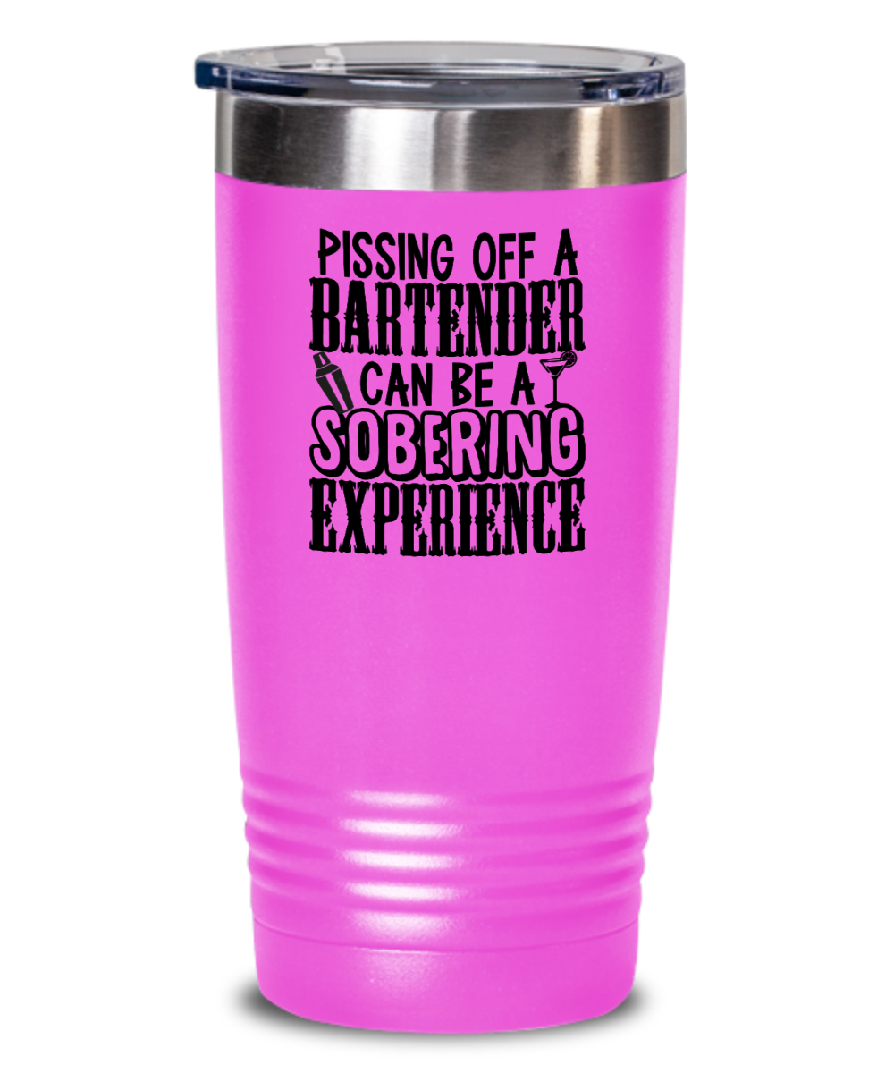 Bartender Gifts Pissing Off A Bartender Birthday Christmas Gift Idea 20oz or 30oz Tumbler