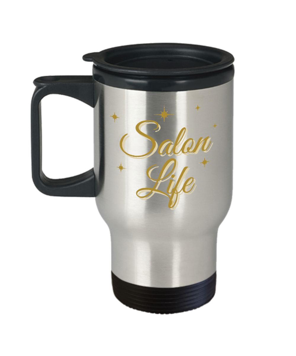 Hairdresser Gifts Salon Life Birthday Christmas Gift Idea For Men Women Travel Mug