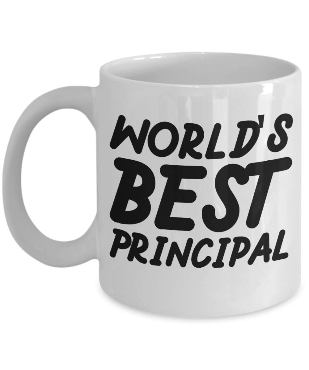 Principal Gifts Coffee Mug Worlds Best Principal Birthday Christmas Gift Idea For Men Women 11 oz or 15 oz