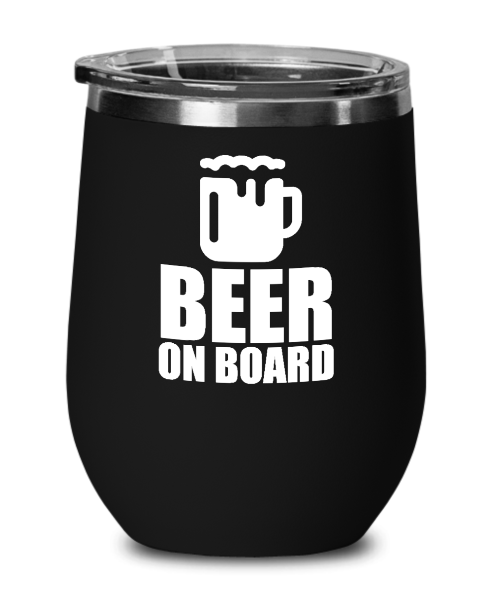 Bartender Gifts Beer On Board Birthday Christmas Gift Idea For Men Women Wine Glass