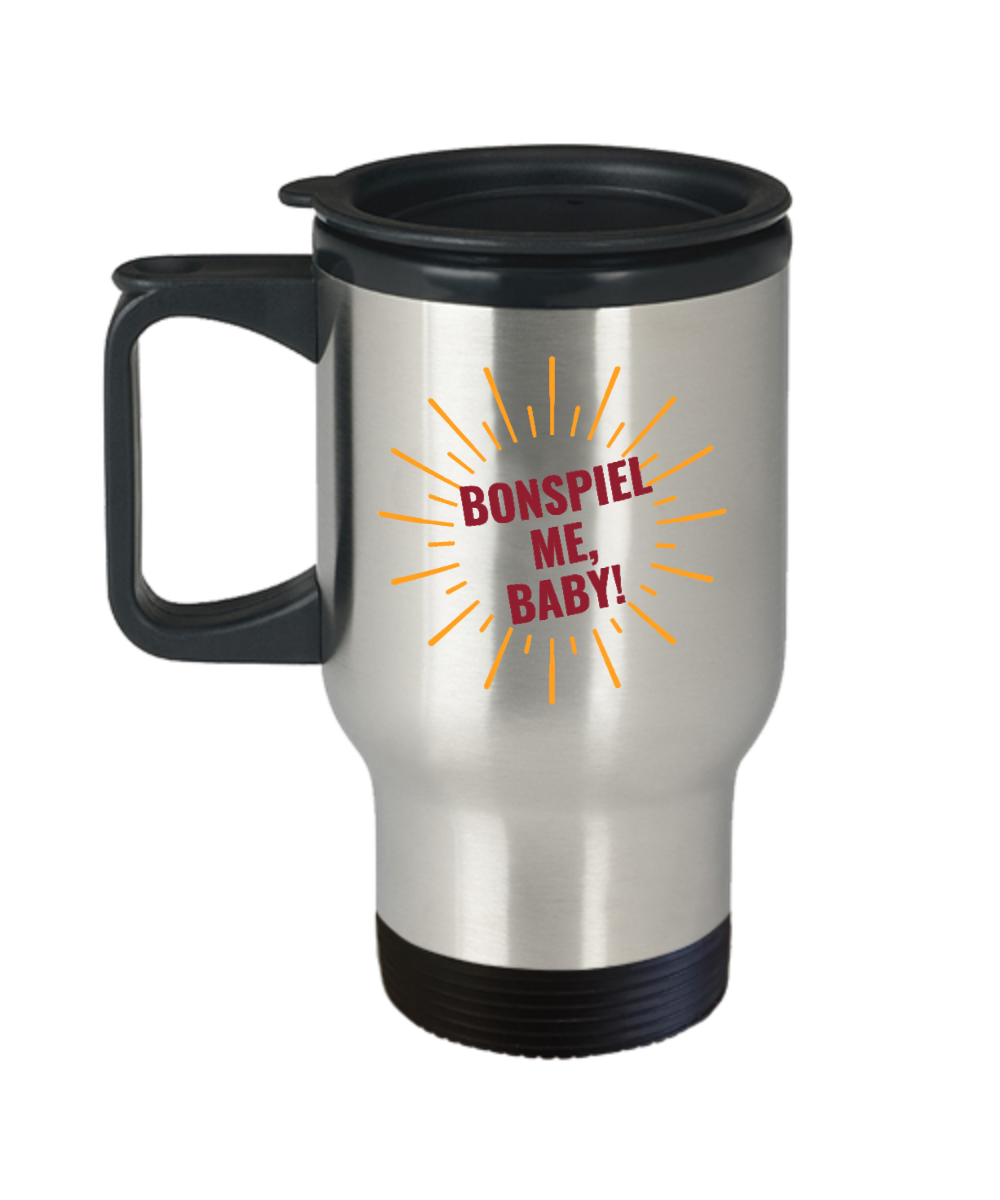 Curling Sport Gifts Bonspiel Me Baby Birthday Christmas Gift Idea Travel Mug