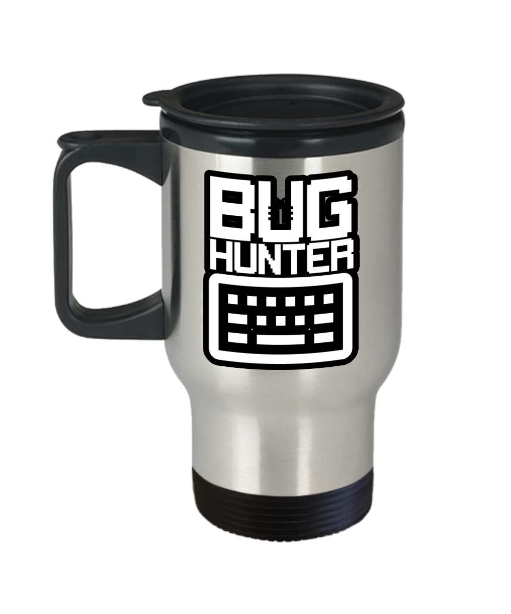 Computer Programming Gifts Bug Hunter Birthday Christmas Gift Idea For Men Women Travel Mug