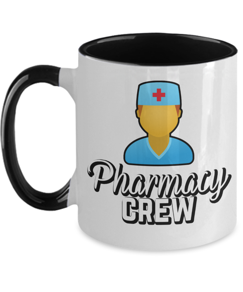 Pharmacist Gifts Pharmacy Crew Birthday Christmas Gift Idea For Men Women Two Tone Coffee Mug 11oz