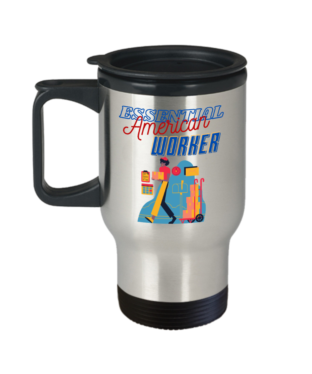 Postal Worker Gifts Essential American Worker Birthday Christmas Gift Idea Travel Mug