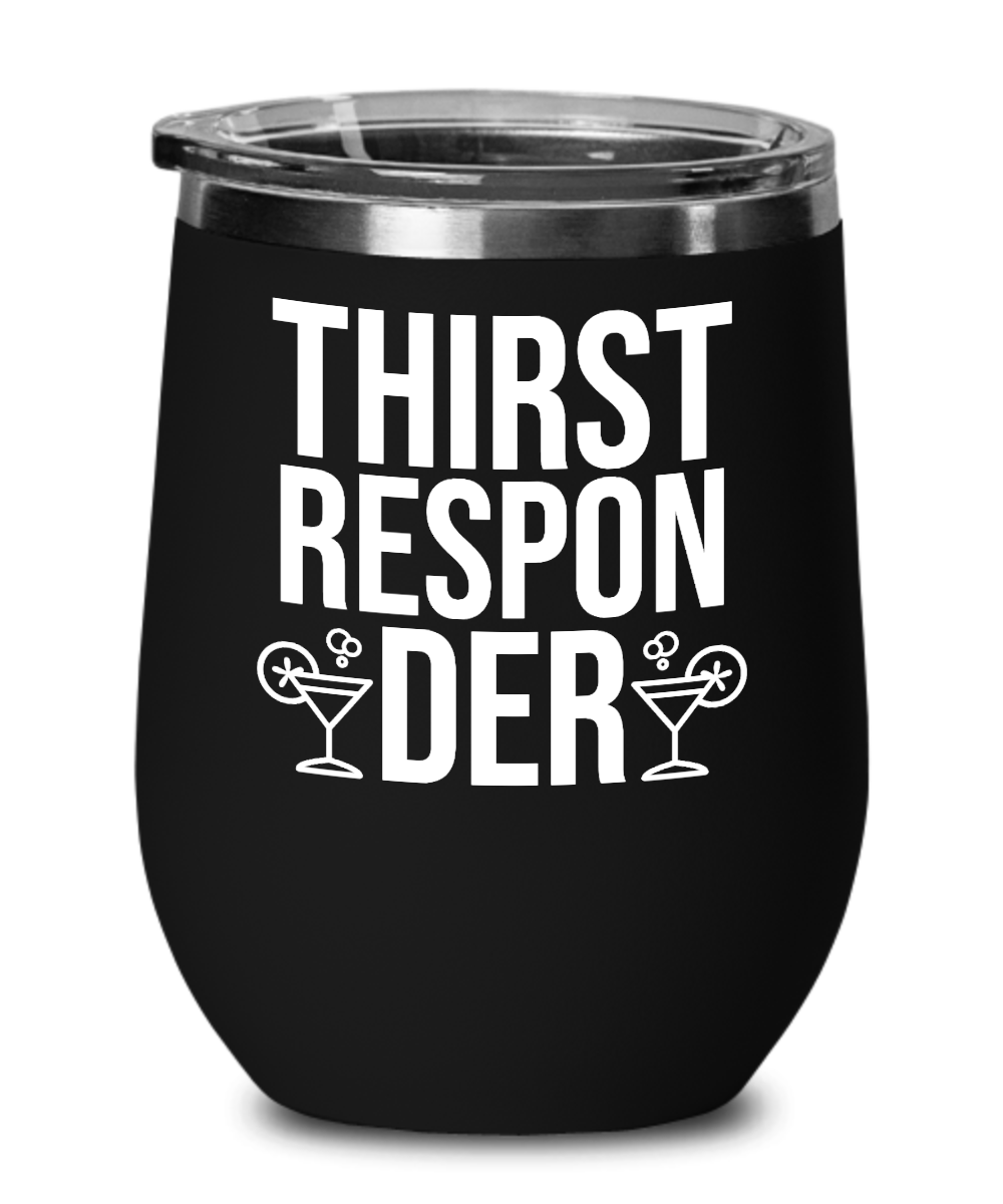 Bartender Gifts Thirst Responder Birthday Christmas Gift Idea For Men Women Wine Glass