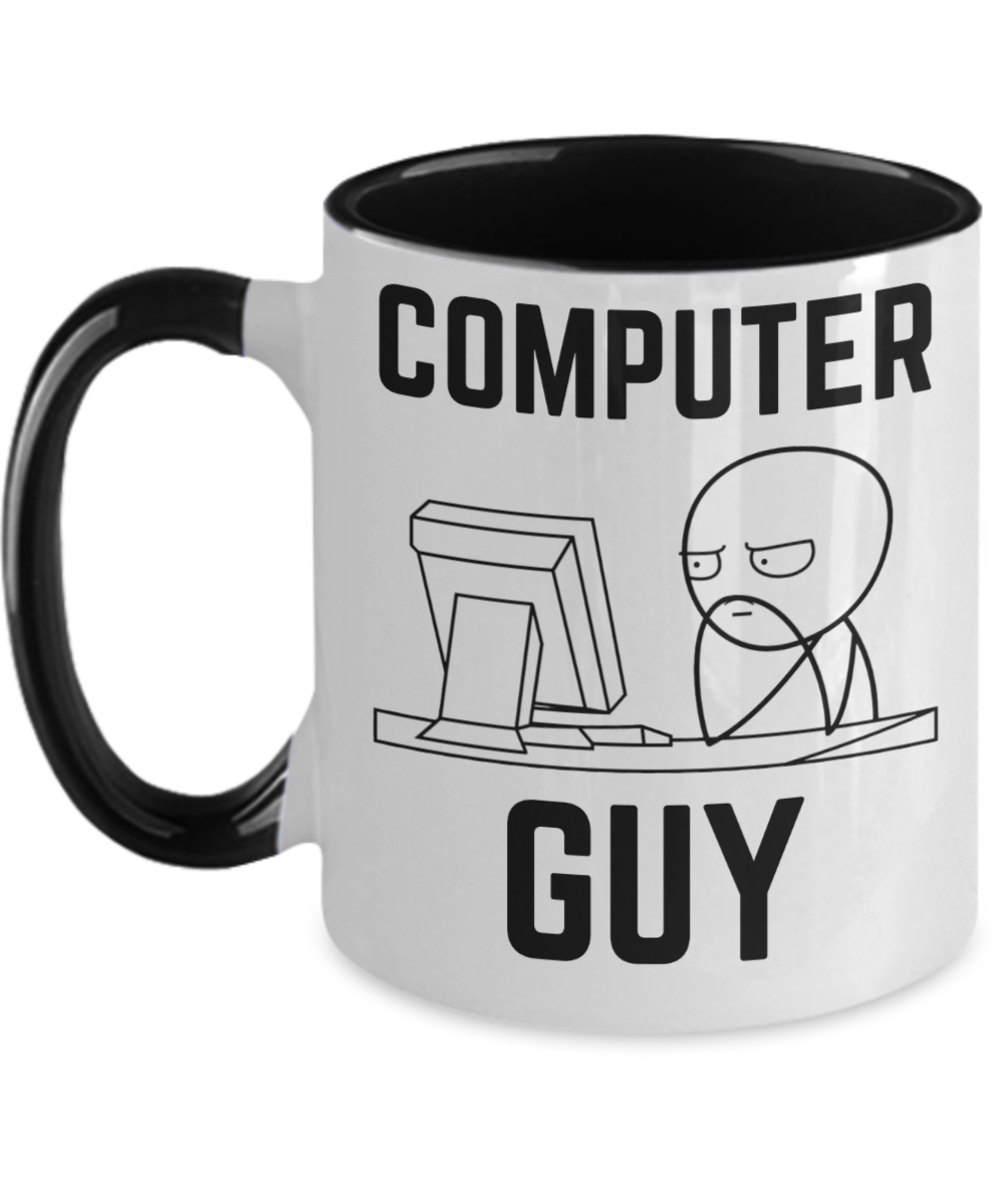 Computer Programming Gifts Computer Guy Birthday Christmas Gift Idea For Men Two Tone Coffee Mug 11oz