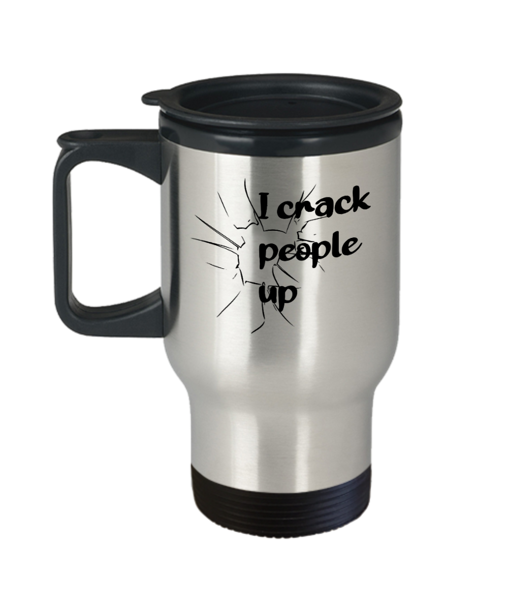 Massage Gifts I Crack People Up Birthday Christmas Gift Idea For Men Women Travel Mug