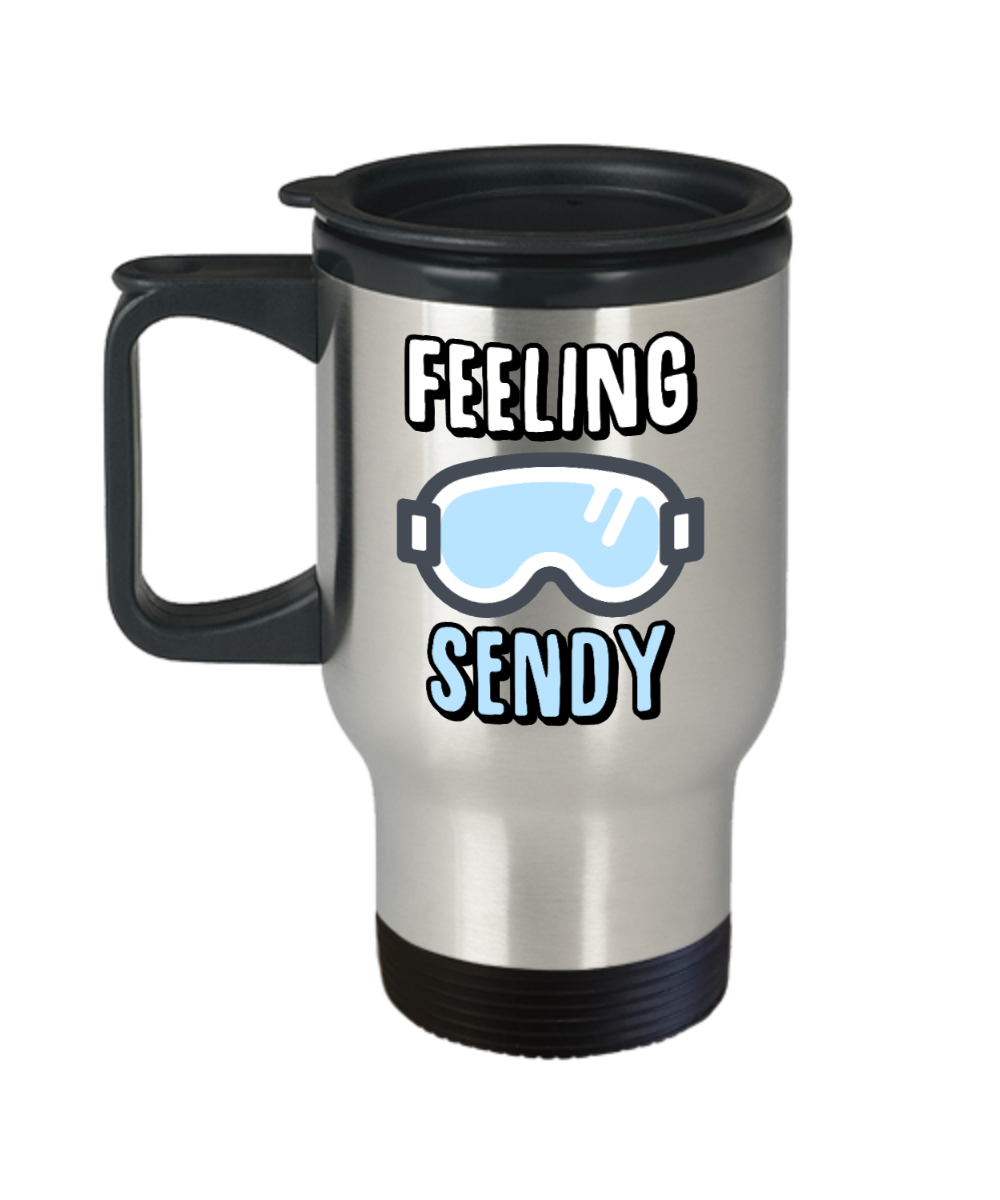 Skiing Gifts Feeling Sendy Birthday Christmas Gift Idea For Men Women Travel Mug