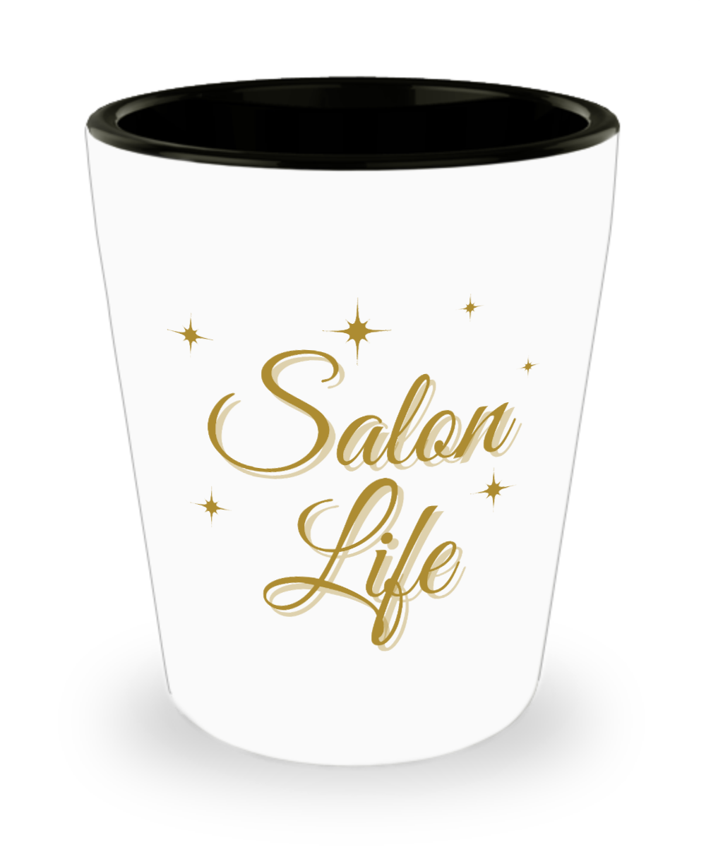 Hairdresser Gifts Salon Life Birthday Christmas Gift Idea For Men Women Shot Glass