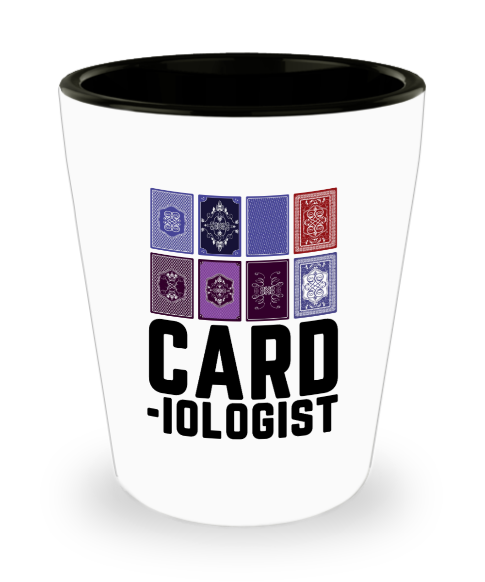 Poker Gifts Card Iologist Birthday Christmas Gift Idea For Men Women Shot Glass