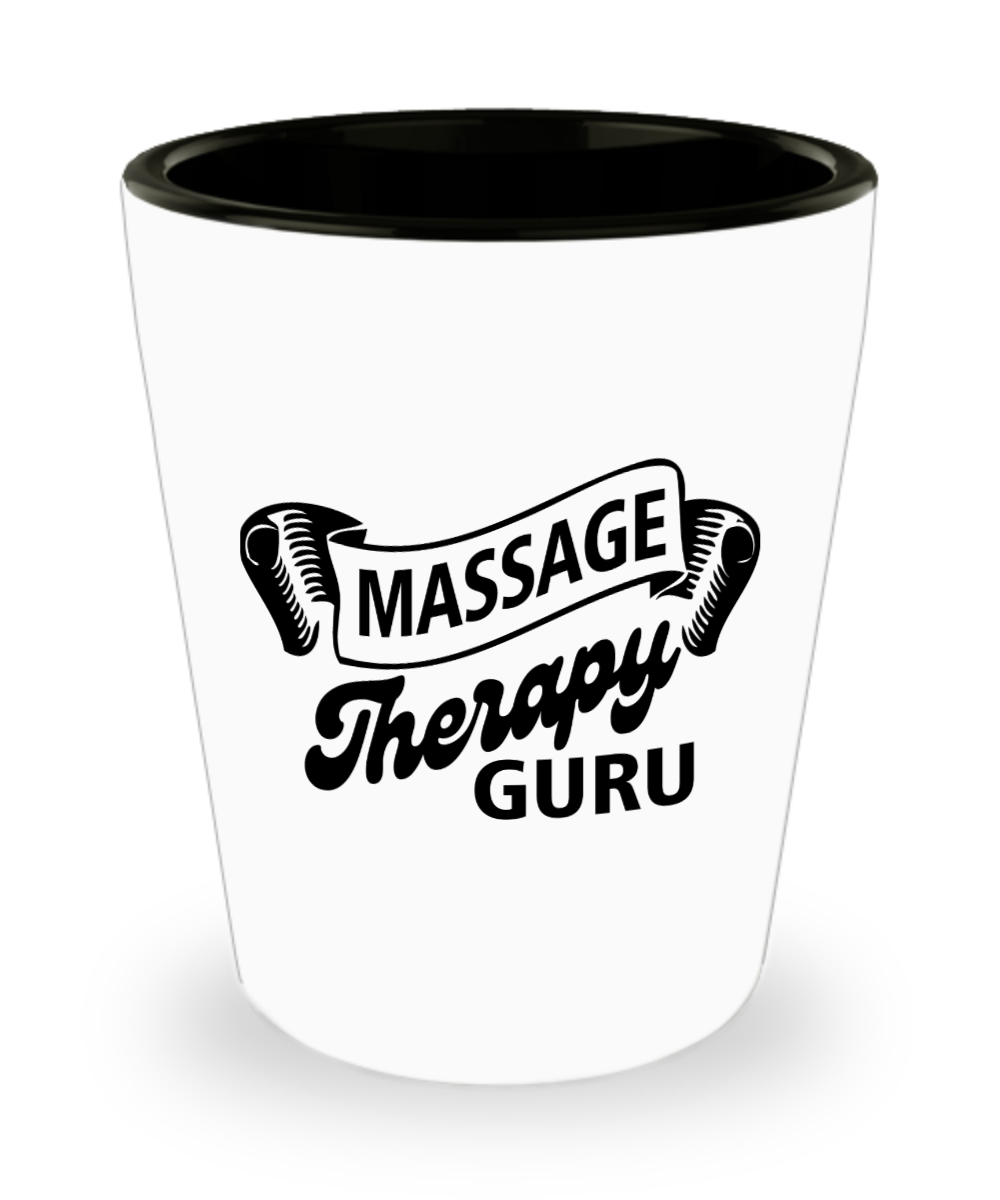 Massage Gifts Massage Therapy Guru Birthday Christmas Gift Idea For Men Women Shot Glass