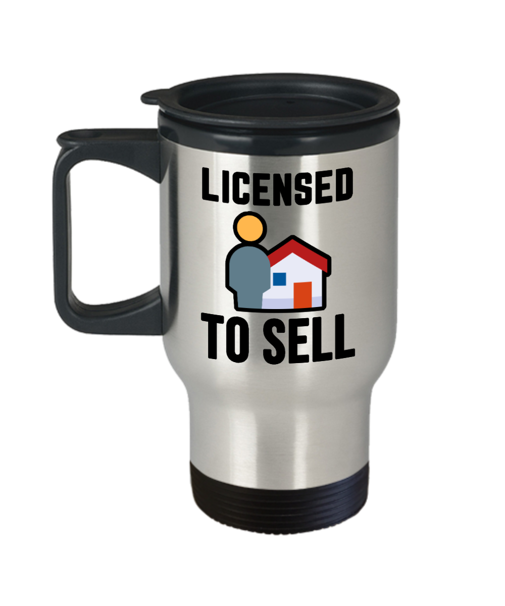 Realtor Gifts Licensed To Sell Birthday Christmas Gift Idea For Men Women Travel Mug