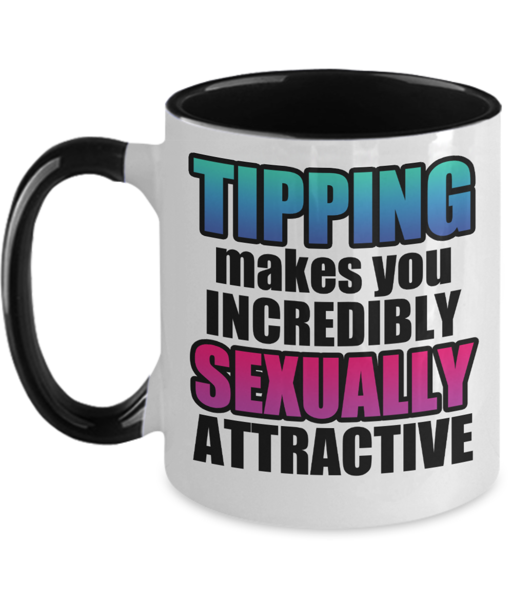 Bartender Gifts Tipping Makes You Birthday Christmas Gift Idea For Men Women Two Tone Coffee Mug 11oz