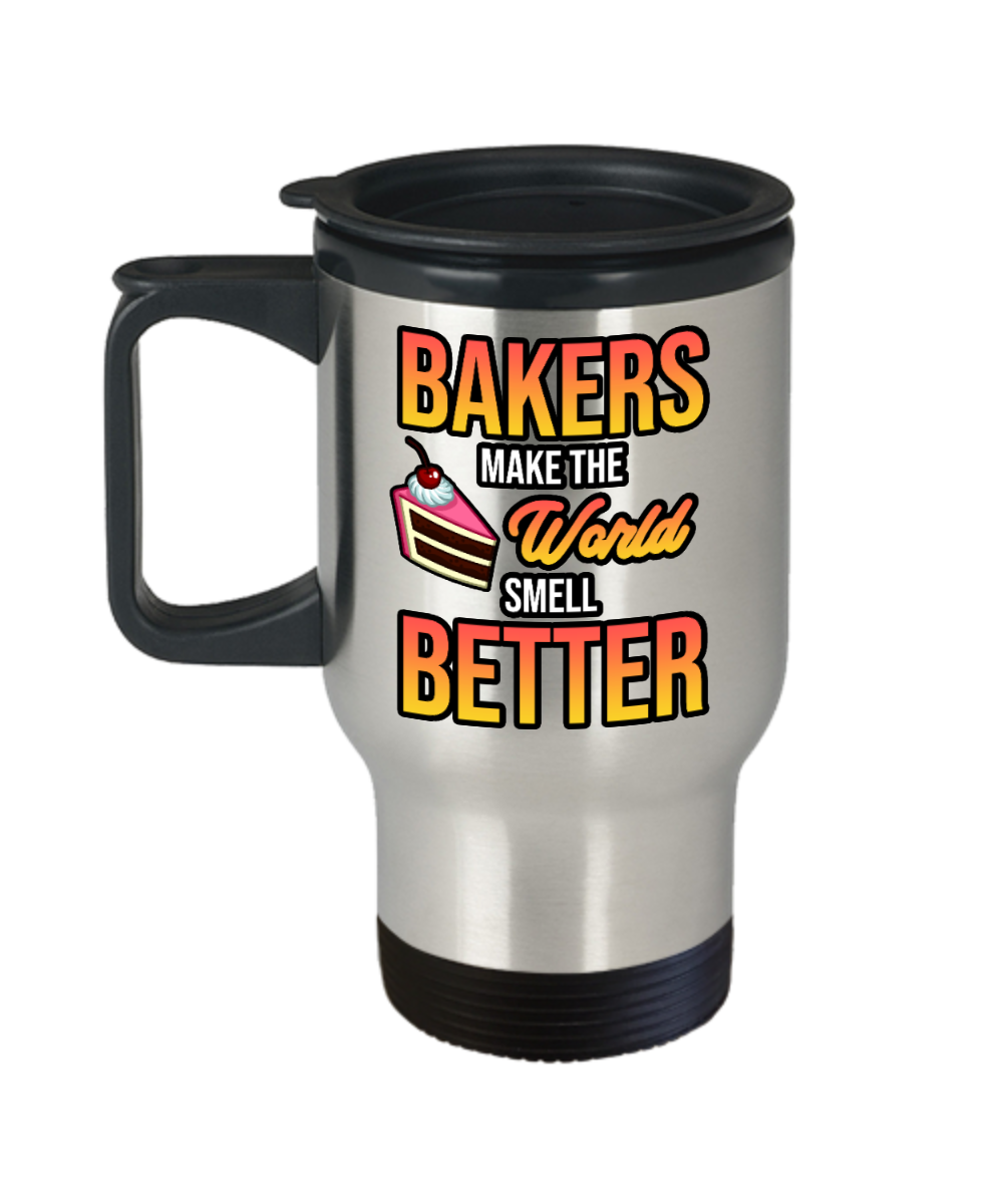 Baking Gifts Bakers Make The World Smell Better Birthday Christmas Gift Idea For Men Women Travel Mug