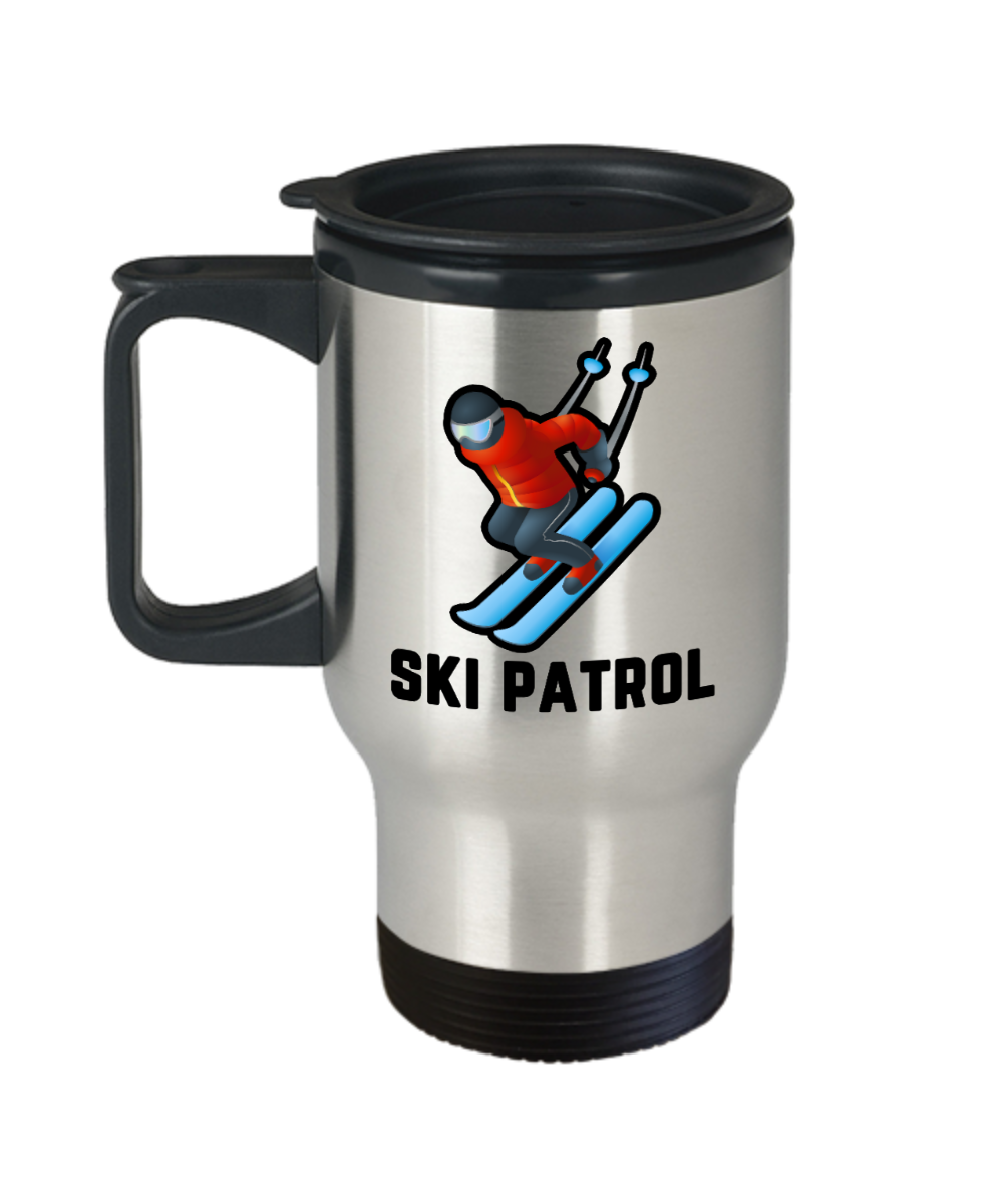 Skiing Gifts Ski Patrol Birthday Christmas Gift Idea For Men Women Travel Mug